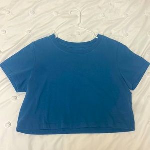 Urban Outfitters BDG blue cropped tee